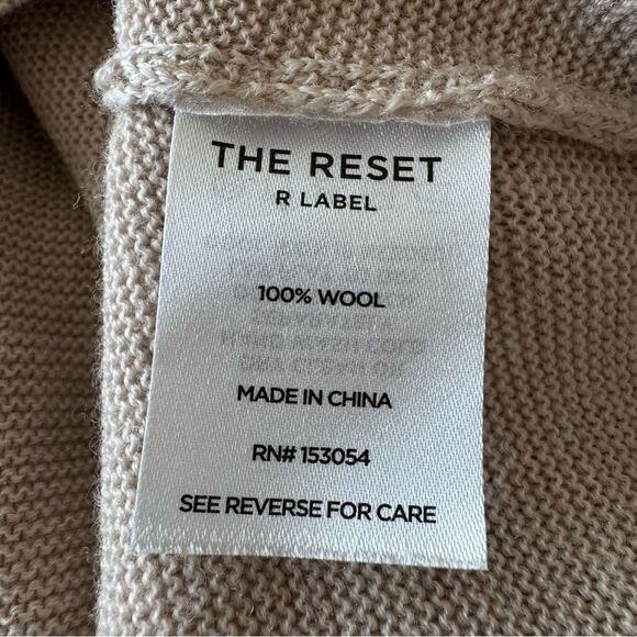 The Reset R Label Wool Split Neck Half Sleeve Sweater Size XS - Picture 8 of 9